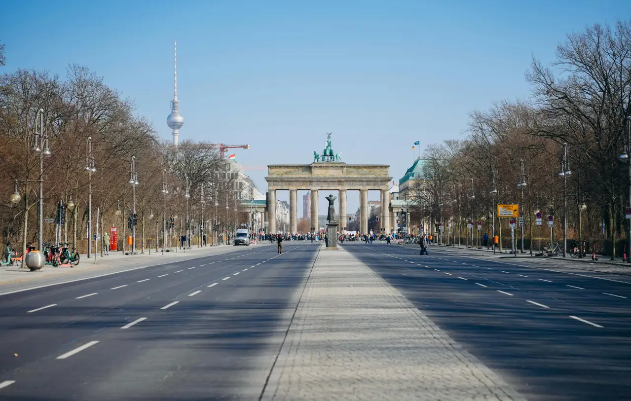 Germany visit visa from Qatar and Brandenburg Gate Berlin tourism