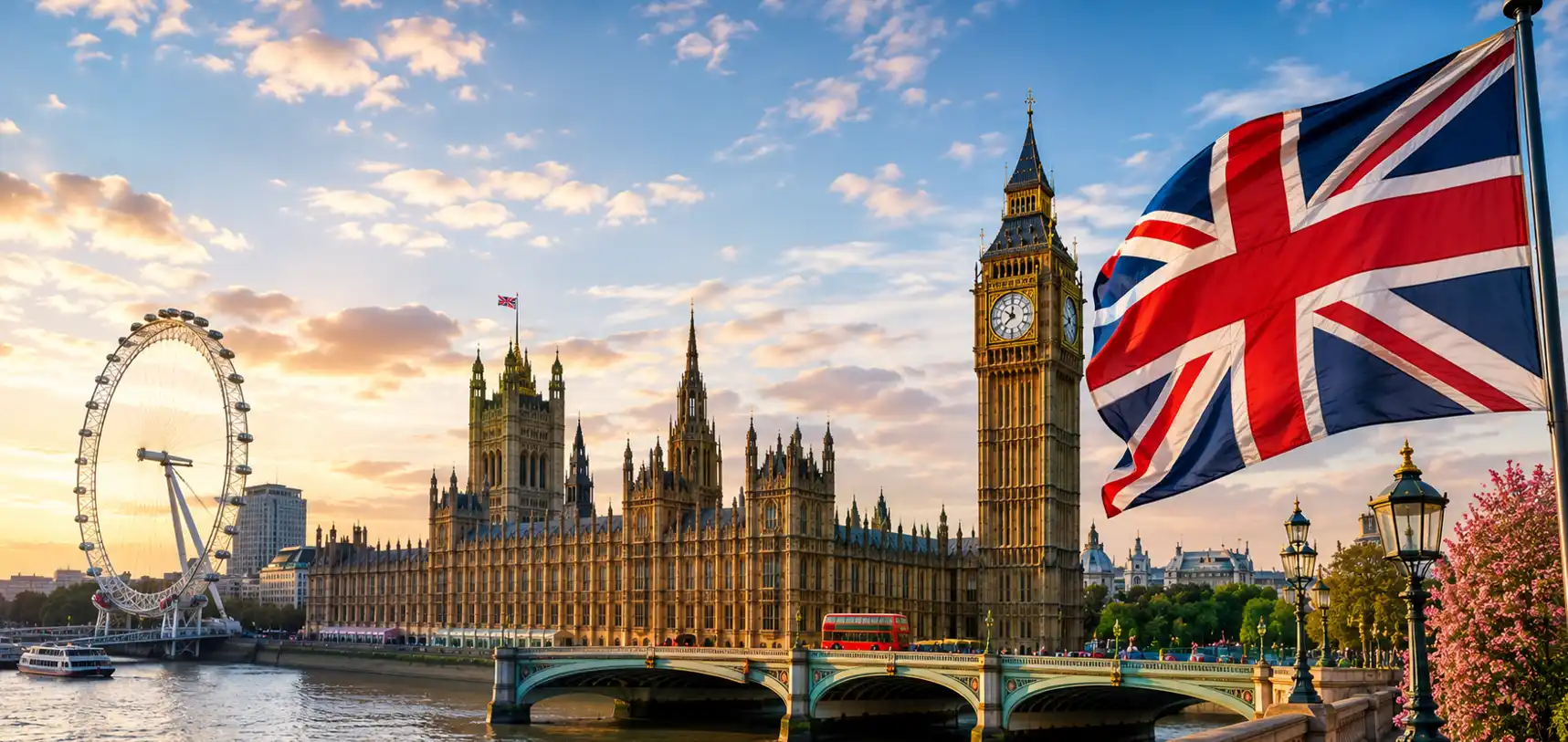UK visit visa from Qatar with London tourism view